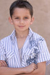 Photo: Portrait of young biracial boy with short hair Portrait of young biracial boy with short hair