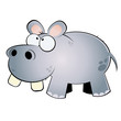 nilpferd flusspferd cartoon maskottchen nilpferd flusspferd cartoon maskottchen