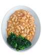 Turnip tops and beans