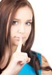 finger on lips