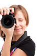Young woman photographer
