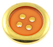 bouton doré fond blanc