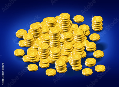 Illustration: Gold coins Gold coins
