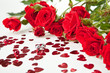 Red roses and hearts