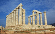 Ruins of Ancient Greek Temple of Poseidon in Greece