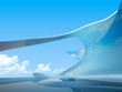 Bio Future Interrior (future style reception table) Bio Future Interrior (future style reception table)
