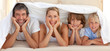 Portrait of a attentive parents with their children