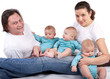 Happy young family