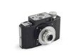 Old photographic camera isolated over white Old photographic camera isolated over white