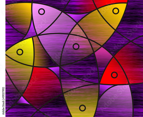 Illustration: Digital painting fish design Digital painting fish design