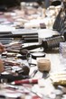 Cosmetics range on dressing table
