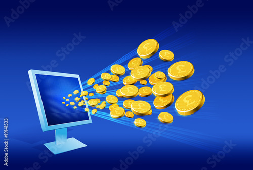 Illustration: Computer money Computer money