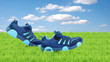 Sneakers walking by themselves