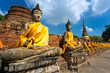Photographie : Ruined Old Temple of Ayutthaya, Thailand,