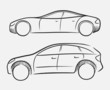 Photo : Hand-drawn cars