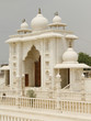 Beautiful wooden gate to a holy temple in India