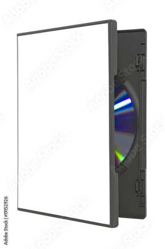 Photo: Open DVD case on white with clipping path Open DVD case on white with clipping path