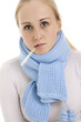 Woman feeling sick.