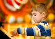 Boy plays piano