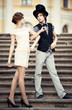 Young elegant couple