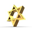 Shiny Golden Star of David
