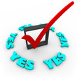 Yes - Check Mark in Box