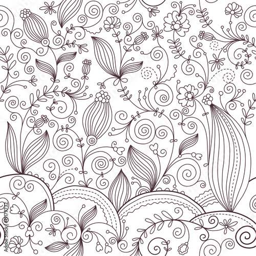 seamless floral pattern. beauty seamless floral pattern