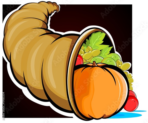 Illustration: Illustration of a basket of vegetables Illustration of a basket of vegetables