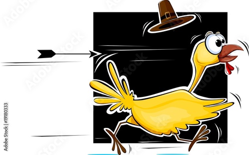 Illustration: Illustration of a cartoon turkey fowl Illustration of a cartoon turkey fowl