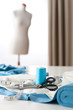 Fashion designer studio with professional equipment