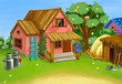 a pink house