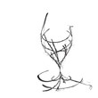 Photo en ligne au meilleur prix stylized wine glass for fault
