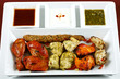 tandoori style chicken and goat meat