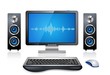 Realistic Computer Workstation