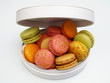 macarons dans leur écrin