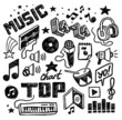 Hand-drawn musical icons