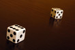 dice on a table