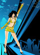Beautiful girl dancing on the stage Beautiful girl dancing on the stage