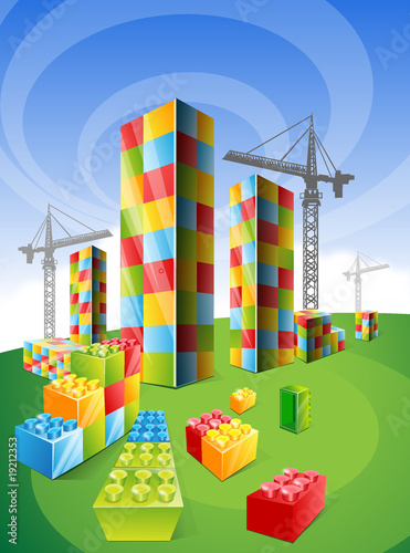 Illustration: construction of new district construction of new district