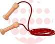 Illustration of skipping rope,