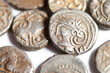 antique silver gaul coins