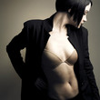 Portrait of beautiful stylish lady