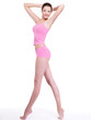 Beautiful woman with perfect slim perfect  body