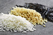 Three piles of rice Three piles of rice