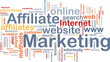 Affiliate marketing word cloud