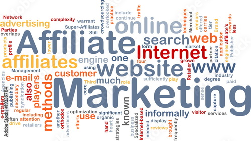 Illustration: Affiliate marketing word cloud Affiliate marketing word cloud