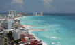 Cancun aerial beach view Cancun aerial beach view