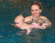 Baby swiming