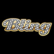 Bling-bling. Diamonds. Vector.