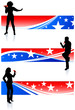 Musical Band with Patriotic Banners Musical Band with Patriotic Banners